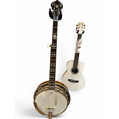 Used Gold Star gf100hf Natural Banjo