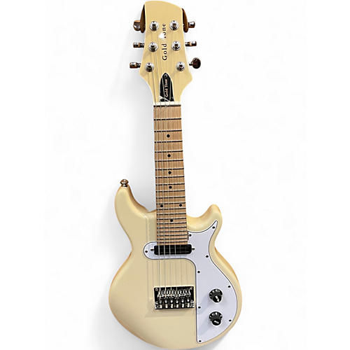 Used Gold Tone GME-6 Cream Gloss Solid Body Electric Guitar Cream Gloss