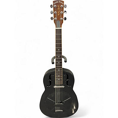 Used Gold Tone GRE Paul Beard signature black Resonator Guitar