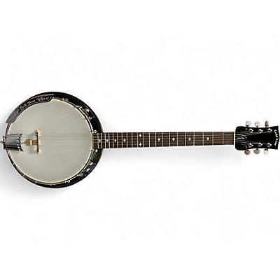 Used Gold Tone GT500 Banjitar 6 String Trans Black Banjo