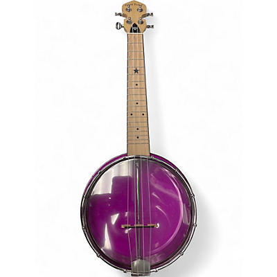 Used Gold Tone LITTLE GEM BANJO UKULELE Purple Banjolele