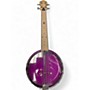 Used Gold Tone LITTLE GEM BANJO UKULELE Purple Banjolele Purple