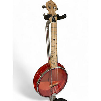 Gold Tone Used Gold Tone LITTLE GEM Candy Apple Red Banjolele