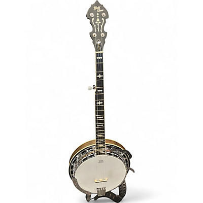 Used Gold Tone Orange Blossom Professional OB-150 Brown Banjo