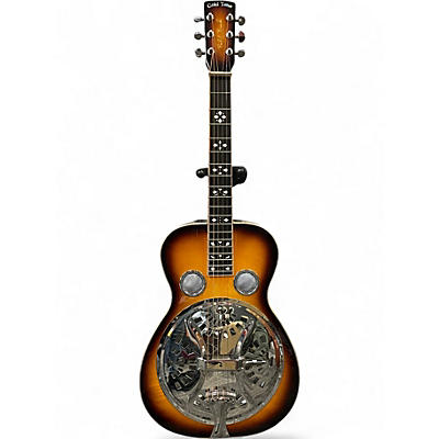 Used Gold Tone PBS-D Paul Beard Signature Square Neck Deluxe Resonator 2 Color Sunburst Resonator Guitar