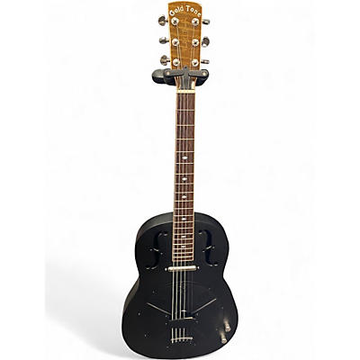 Used Gold Tone Paul Beard GRE Black Resonator Guitar