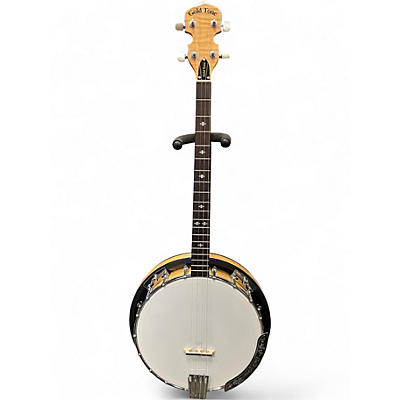 Used Gold Tone cc tenor left handed  White Banjo