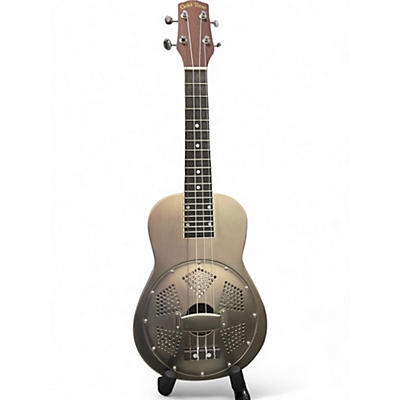 Used Gold Tone resouke Silver Ukulele