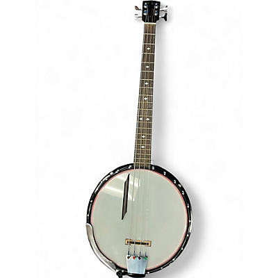 Used Goldtone BANJO BASS Natural Electric Bass Guitar