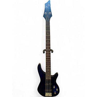 Used Grand 4 String Acrylic Bass Blue Electric Bass Guitar