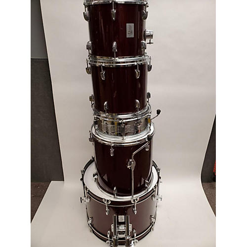 Used Grand Prix 5 piece Performer Wine Red Drum Kit