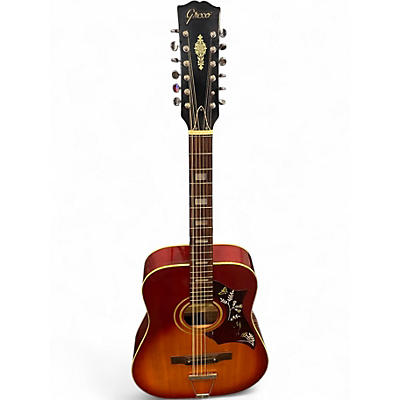 Used Greco Hummingbird Lawsuit 2 Color Sunburst Acoustic Guitar