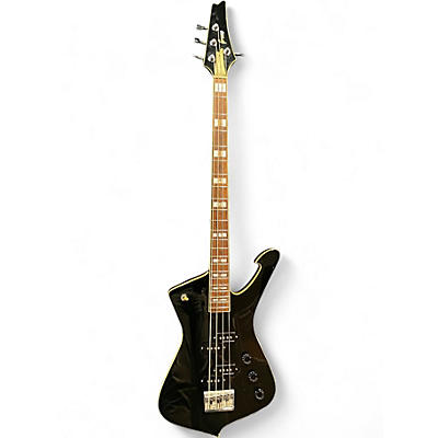 Used Greco Iceman Black Electric Bass Guitar