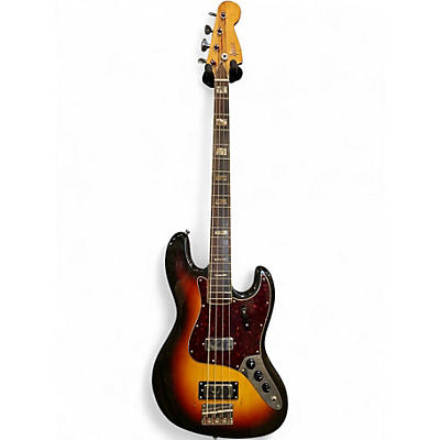 Used Greco Jazz Bass 2 Color Sunburst Electric Bass Guitar