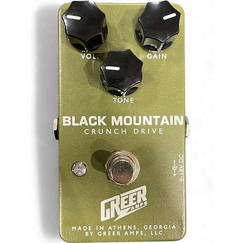 Greer Amplification Used Greer Amplification Black Mountain Crunch Drive Effect Pedal