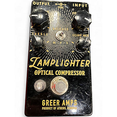 Used Greer Amplification LAMPLIGHTER OPTICAL COMPRESSOR Effect Pedal