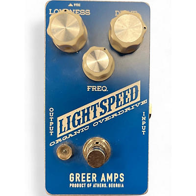 Greer Amplification Used Greer Amplification Lightspeed Organic Overdrive Effect Pedal