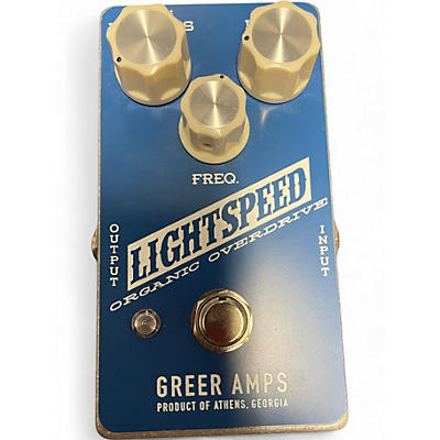 Greer Amplification Used Greer Amplification Lightspeed Organic Overdrive Effect Pedal