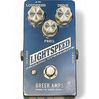 Greer Amplification Used Greer Amplification Lightspeed Organic Overdrive Effect Pedal