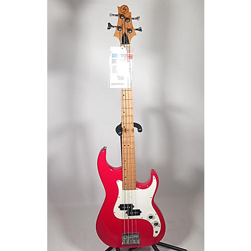 Greg Bennett Design by Samick Used Greg Bennett Design By Samick CORSAIR Red Electric Bass Guitar Red