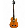 Used Greg Bennett Design by Samick AB-11CE Quilted Amber  Acoustic Bass Guitar Quilted Amber