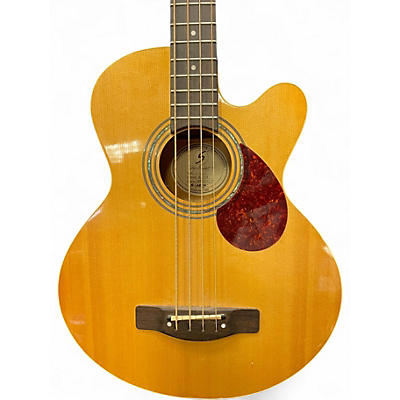 Used Greg Bennett Design by Samick AB2 Natural Acoustic Bass Guitar