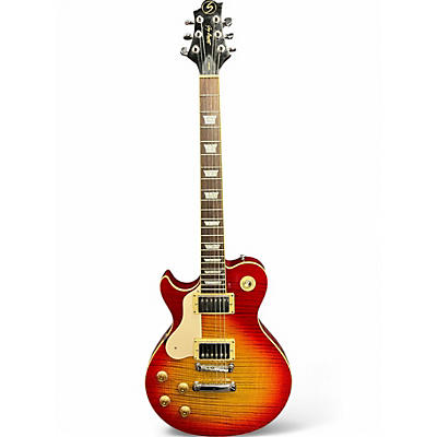 Used Greg Bennett Design by Samick AVION Left-handed Dark Cherry Burst Solid Body Electric Guitar