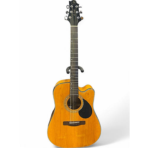 Used Greg Bennett Design by Samick D-4 CE/AN Natural Acoustic Electric Guitar Natural