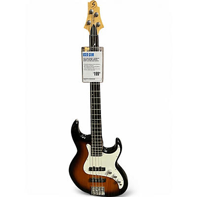 Used Greg Bennett Design by Samick Fairlane Tobacco Burst Electric Bass Guitar