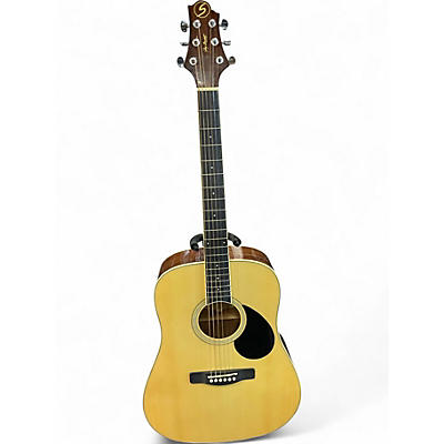 Used Greg Bennett Design by Samick Gd60 Natural Acoustic Guitar