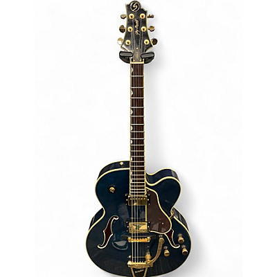 Used Greg Bennett Design by Samick LASALLE Blue Hollow Body Electric Guitar