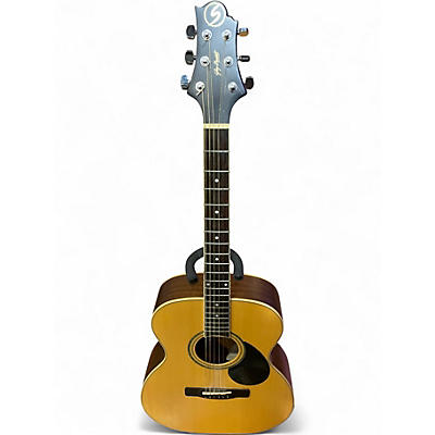 Used Greg Bennett Design by Samick OM 120 NATURAL Acoustic Guitar