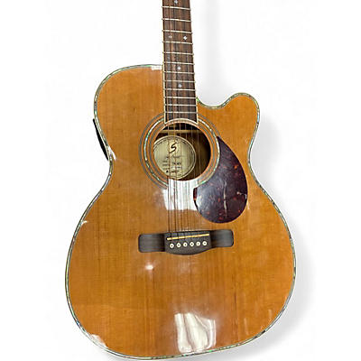 Used Greg Bennett Design by Samick OM 8CE Natural Acoustic Electric Guitar