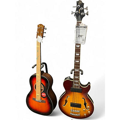 Used Greg Bennett Design by Samick RLB-2 2 Color Sunburst Hollow Body Electric Guitar