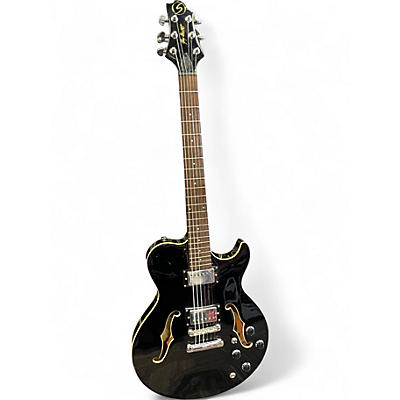 Used Greg Bennett Design by Samick Royale RL-1 Black Hollow Body Electric Guitar