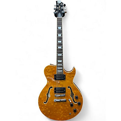 Used Greg Bennett Design by Samick Royale RL-3 Trans Amber Hollow Body Electric Guitar