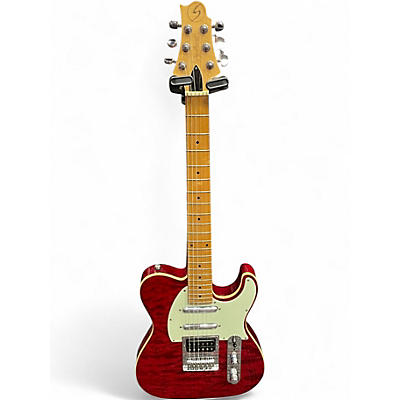 Used Greg Bennett Design by Samick Signature Series cherry red Solid Body Electric Guitar