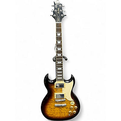 Used Greg Bennett Design by Samick Torino TR2 2 Tone Sunburst Solid Body Electric Guitar