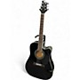 Used Greg Bennett Design by Samick d1ce Black Acoustic Electric Guitar Black