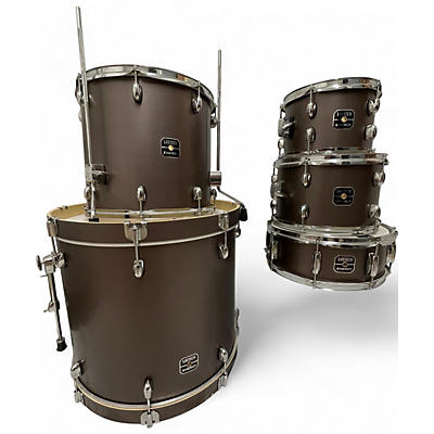 Used Gretch 5 Piece energy Gunmetal Gray Drum Kit