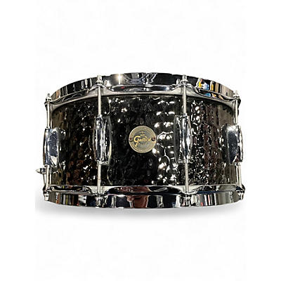 Used Gretsch 14in HAMMERED BLACK STEEL BLACK STEEL Drum