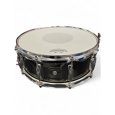 Used Gretsch 14in blaCK NICKEL OVER STEEL BLACK CHROME Drum