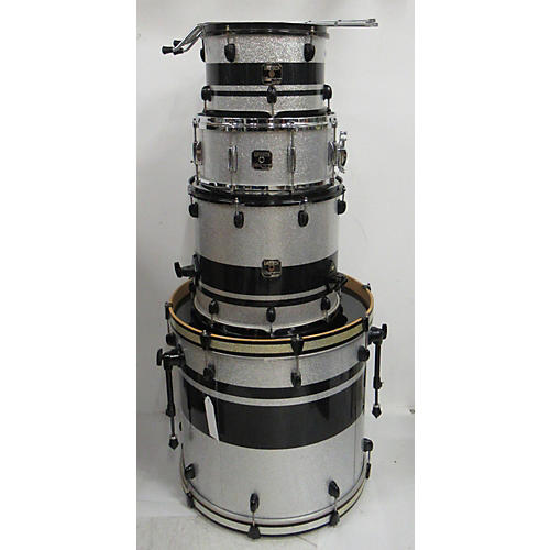 Used Gretsch 4 piece Catalina Club Mod Silver Sparkle Drum Kit Silver  Sparkle | Musician's Friend