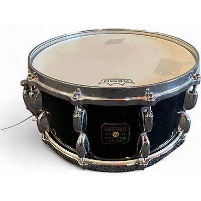 Used Gretsch 6.5X14 USA CUSTOM Black Nitro Drum