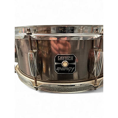 Used Gretsch Drums 14X5 Energy Snare Metallic Silver Drum