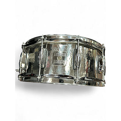 Used Gretsch Drums 14X5 Hammered Chrome Over Brass Chrome Drum