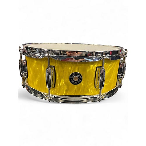 Used Gretsch Drums 14X5.5 Catalina Club Snare Yellow Satin Flame Drum Yellow Satin Flame 211