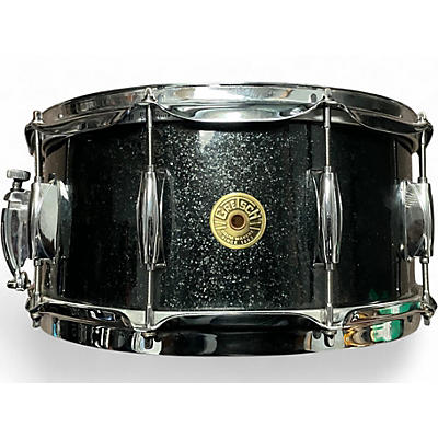 Used Gretsch Drums 14X6.5 GR-651415 BLACK SPARKLE Drum