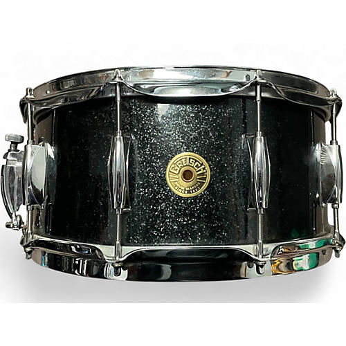 Used Gretsch Drums 14X6.5 GR-651415 BLACK SPARKLE Drum BLACK SPARKLE 213