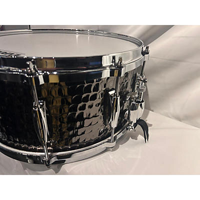 Gretsch Drums Used Gretsch Drums 14X6.5 Hammered Black Steel Drum